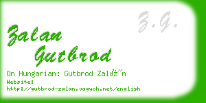 zalan gutbrod business card